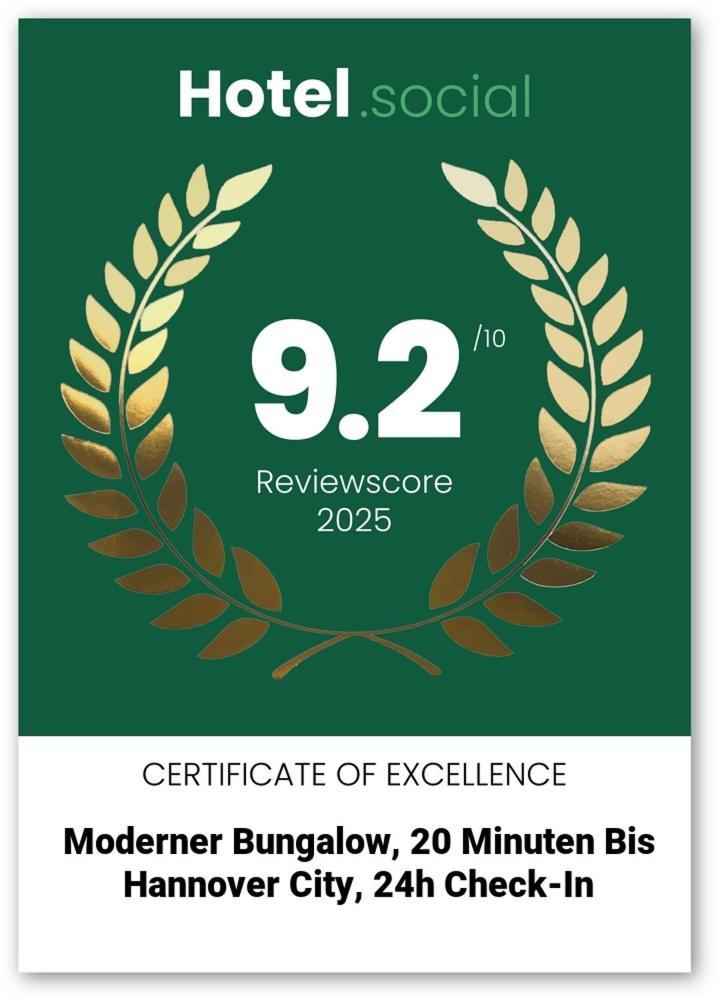 Moderner Bungalow, 20 Minuten Bis Hannover City, 24H Check-In Garbsen Esterno foto